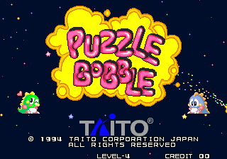Puzzle Bobble & Bust-A-Move (Neo-Geo) (set 1) Title Screen